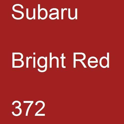 Subaru, Bright Red, 372.